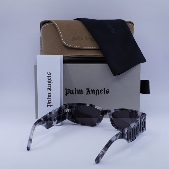 Palm Angels PERI007 ANGEL 1307 Sunglasses Havana Rectangle Frame, Grey Lenses - Picture 11 of 11